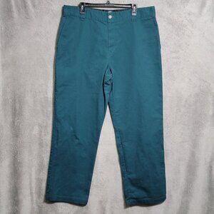 Dickies Jamie Foy Skateboarding Pants Mens 38x32 Teal Blue Flex Work Casual